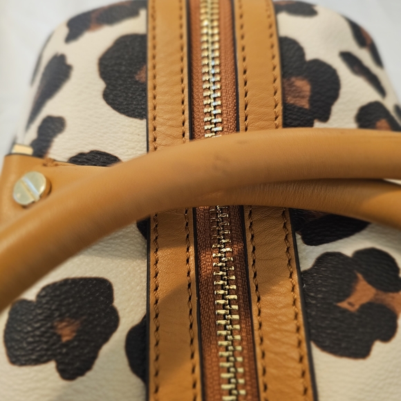 Tory Burch Leopard Print Bag in Tan and Black - Picture 10 of 14